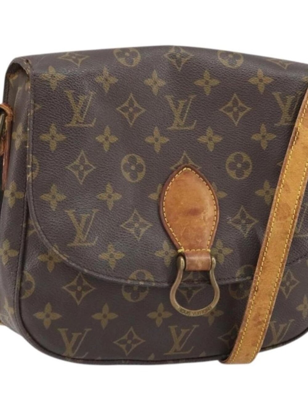 LOUIS VUITTON Monogram Saint Cloud GM Shoulder Bag M51242 LV Auth BA10000